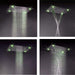 Cascada Showers 23"x31" Luxurious recessed rain & waterfall LED shower system – 5 mode - Alternate View