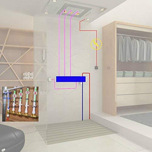 Cascada Showers 23"x31" Luxurious recessed rain & waterfall LED shower system – 5 mode - Product Image 9