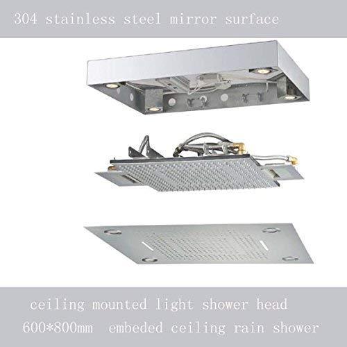 Cascada Showers 23"x31" Luxurious recessed rain & waterfall LED shower system – 5 mode - Detail View 3