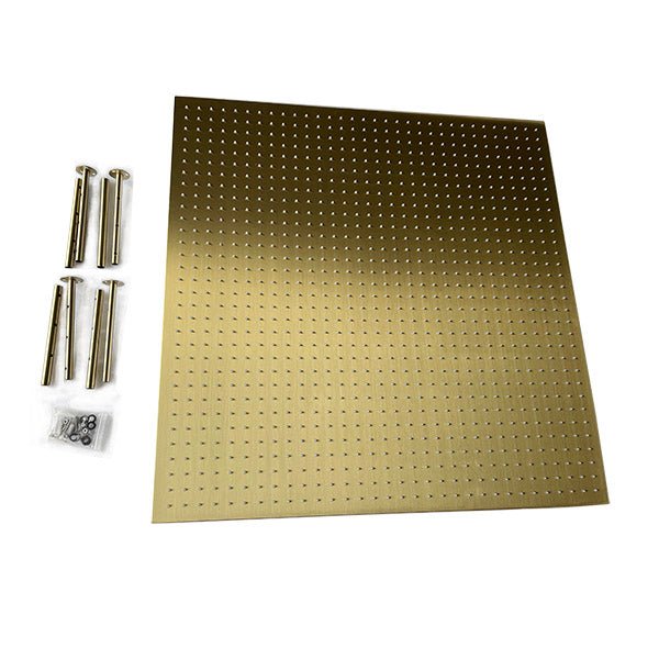 Cascada Showers 31" Square Ceiling Mount Rainfall LED Shower Head, include Shower Arm - Detail View 2