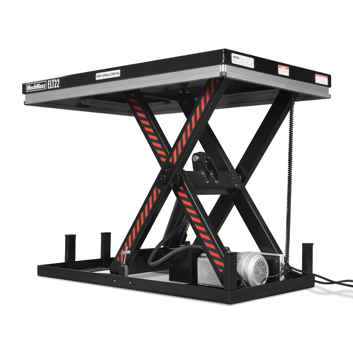 2200lb Capacity Stationary Electric Hydraulic Lift Table ,  51.2" x 32.3" Platform,  39.4" Lift Height , UL Certified Motor,  ELT22