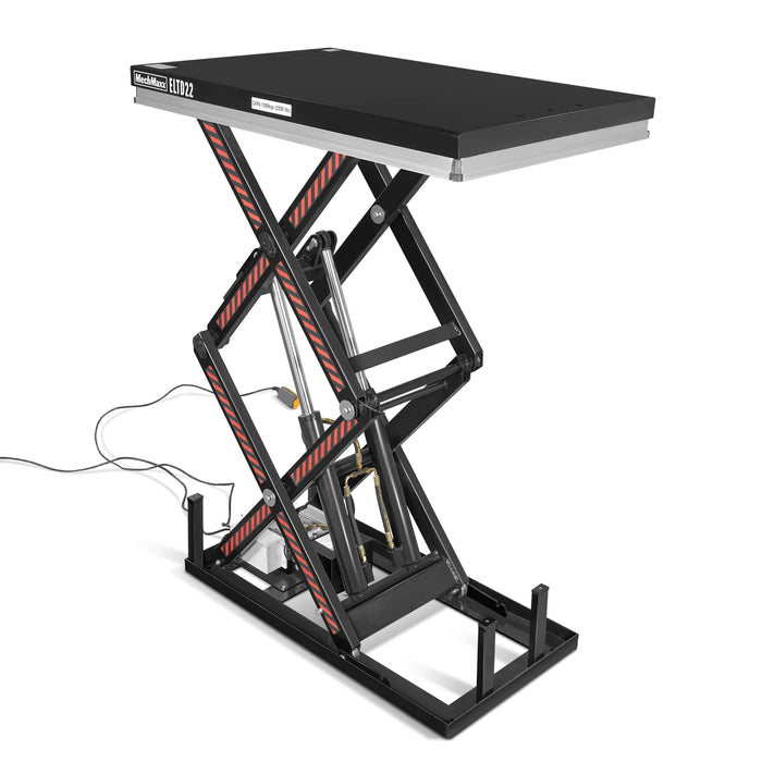 2200 lbs Capacity Stationary Electric Hydraulic Double Scissor Lift Ta — view 10
