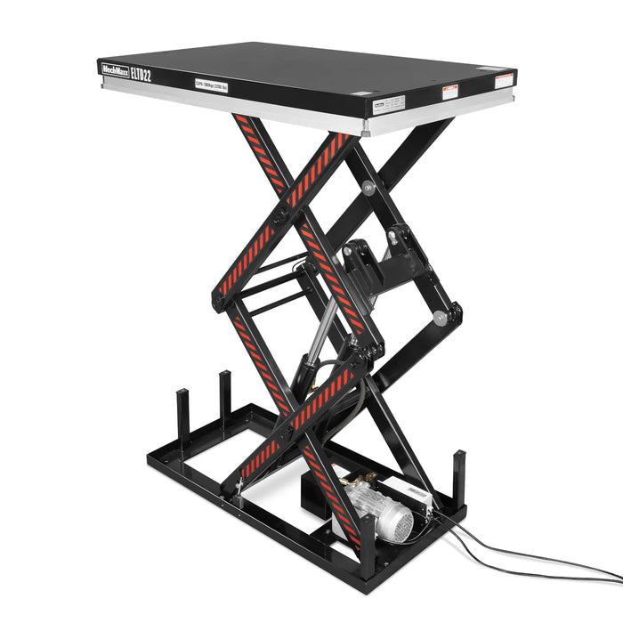 2200 lbs Capacity Stationary Electric Hydraulic Double Scissor Lift Ta