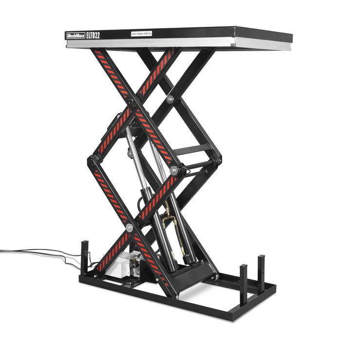 2200 lbs Capacity Stationary Electric Hydraulic Double Scissor Lift Ta — view 24