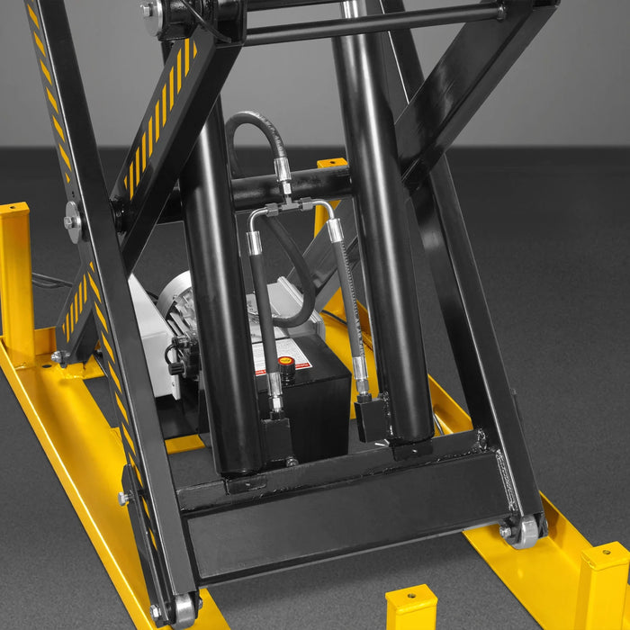 2200 lbs Capacity Stationary Electric Hydraulic Double Scissor Lift Ta — view 23