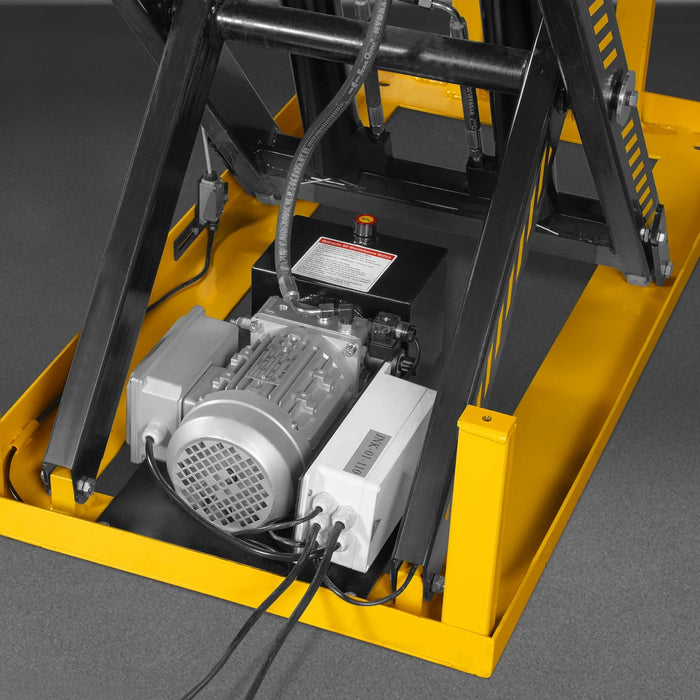 2200 lbs Capacity Stationary Electric Hydraulic Double Scissor Lift Ta — view 17