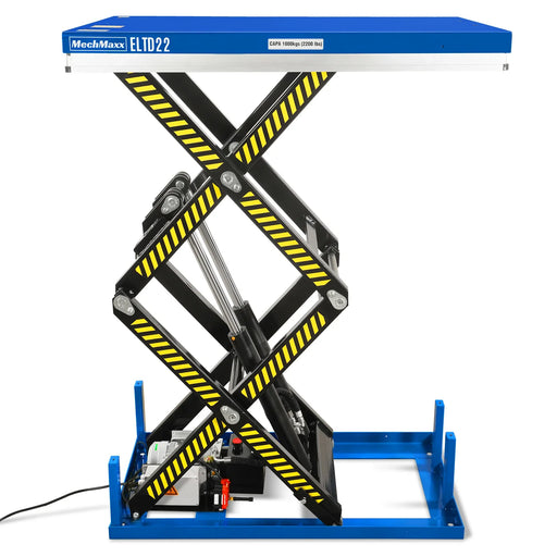 Wireless Remote Control Double Scissor Electric Hydraulic Lift Table - MechMaxx
