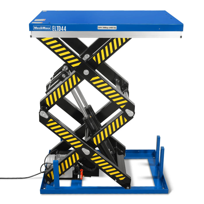 Wireless Remote Control Double Scissor Electric Hydraulic Lift Table - MechMaxx
