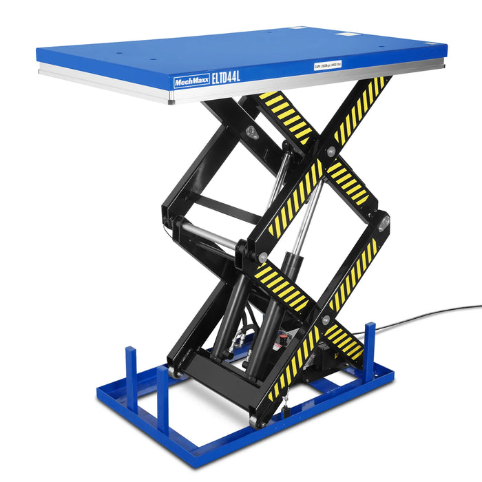 Wireless Remote Control Double Scissor Electric Hydraulic Lift Table - MechMaxx