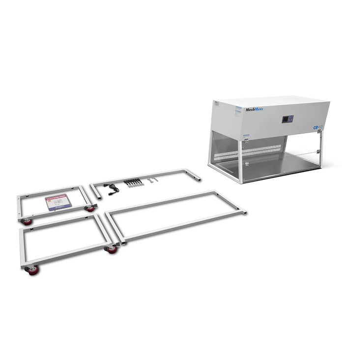 53.5″ Wide CB-V2 Vertical Laminar Flow Clean Bench with HEPA Filtratio — dimensions diagram