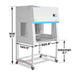 39″ Wide CB-V1Pro Vertical Laminar Flow Clean Bench with HEPA Filtrati — angle view