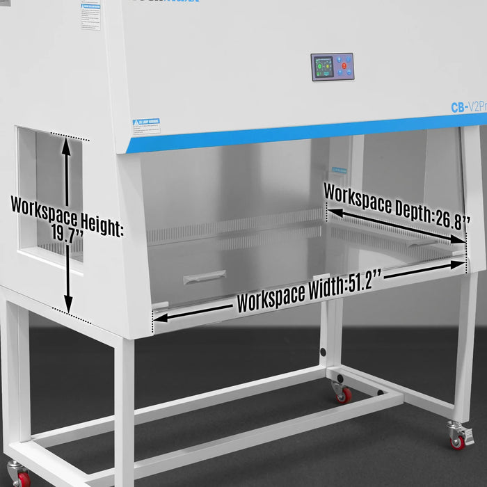 57.5″ Wide CB-V2Pro Vertical Laminar Flow Clean Bench with HEPA Filtra — detail view