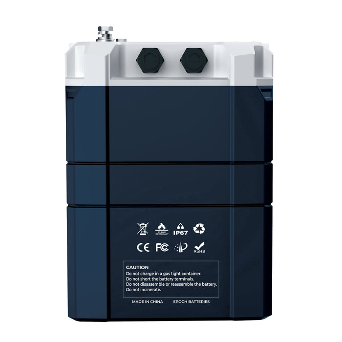 Epoch 48V 100Ah V2 Elite LiFePO4 battery — size comparison