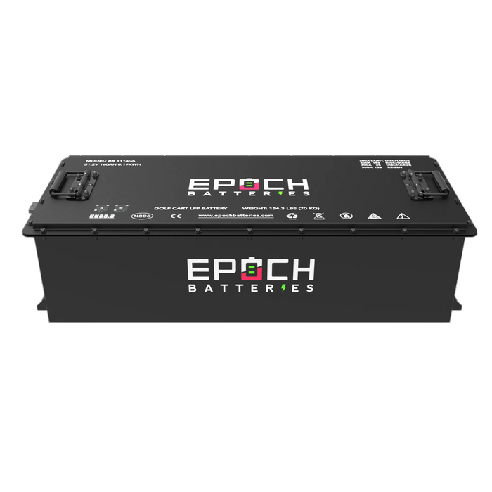 Epoch 48V 160Ah LiMax Series golf cart kit — installation example