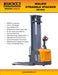 EKKO EB16EA 4,400 lb full-powered straddle stacker