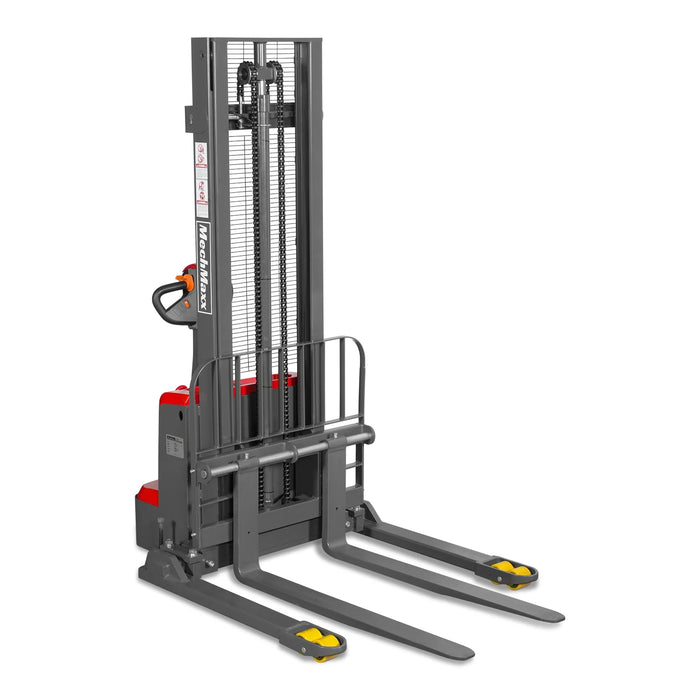 3300lbs Electric Straddle Stacker,  118" Lift,  Adjustable Legs & Fork — view 27