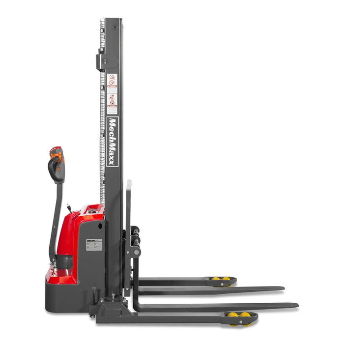 3300lbs Electric Straddle Stacker,  118" Lift,  Adjustable Legs & Fork — view 26