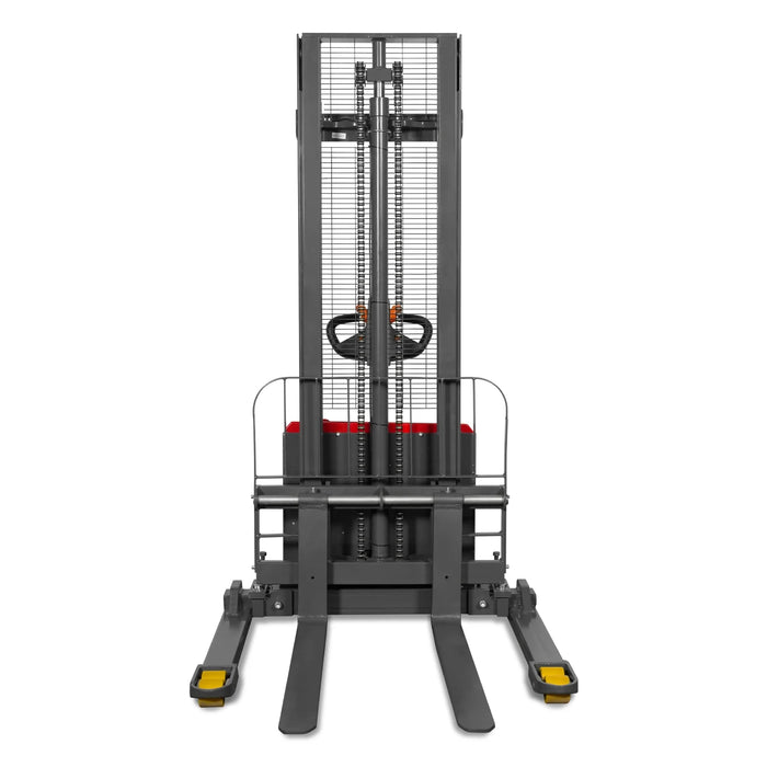 3300lbs Electric Straddle Stacker,  118" Lift,  Adjustable Legs & Fork — view 28