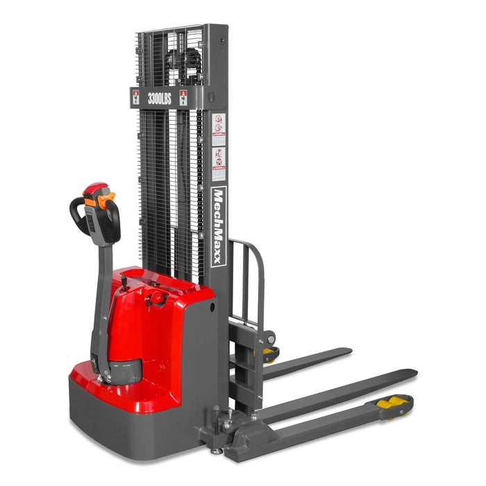 3300lbs Electric Straddle Stacker,  98" Lift,  Adjustable Legs & Forks — view 25