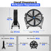 59" Portable Industrial Fan with Variable High-Efficiency PMSM Motor,T — detail view