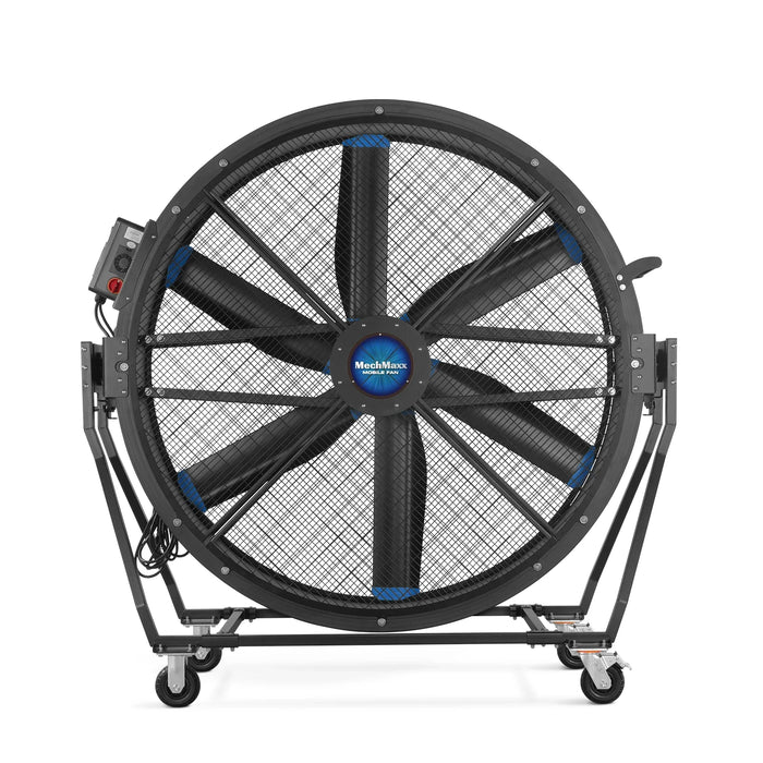 59" Portable Industrial Fan with Variable High-Efficiency PMSM Motor,T — dimensions diagram