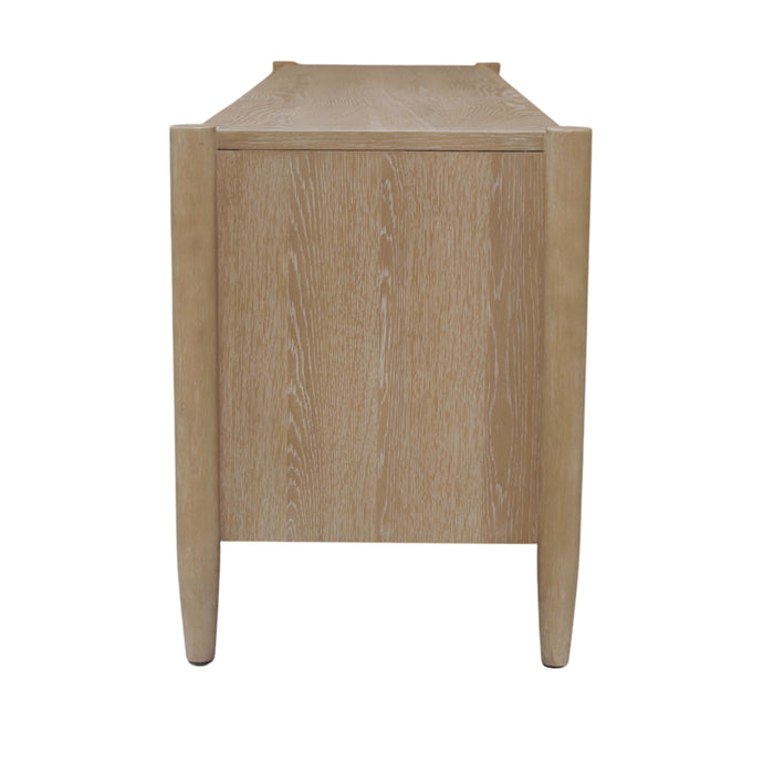 Alpine Furniture Cleo Sinclair TV Console, Natural