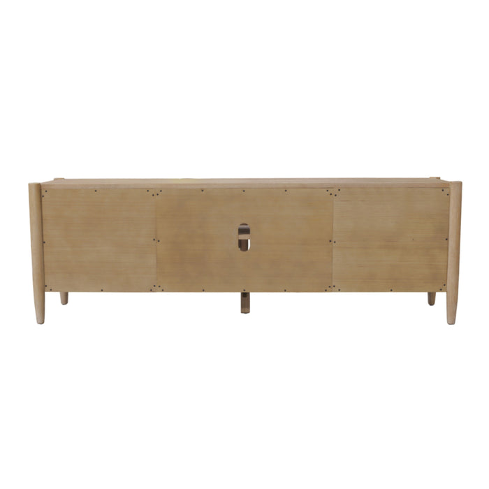 Alpine Furniture Cleo Sinclair TV Console, Natural