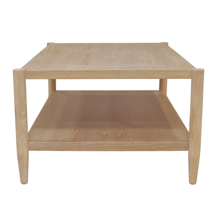 Alpine Furniture Cleo Sinclair Rectangular Coffee Table, Natural