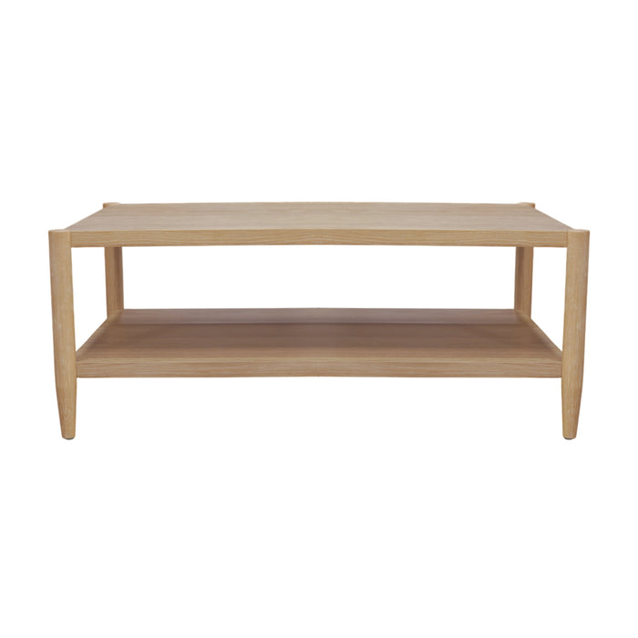 Alpine Furniture Cleo Sinclair Rectangular Coffee Table, Natural
