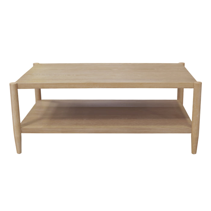 Alpine Furniture Cleo Sinclair Rectangular Coffee Table, Natural