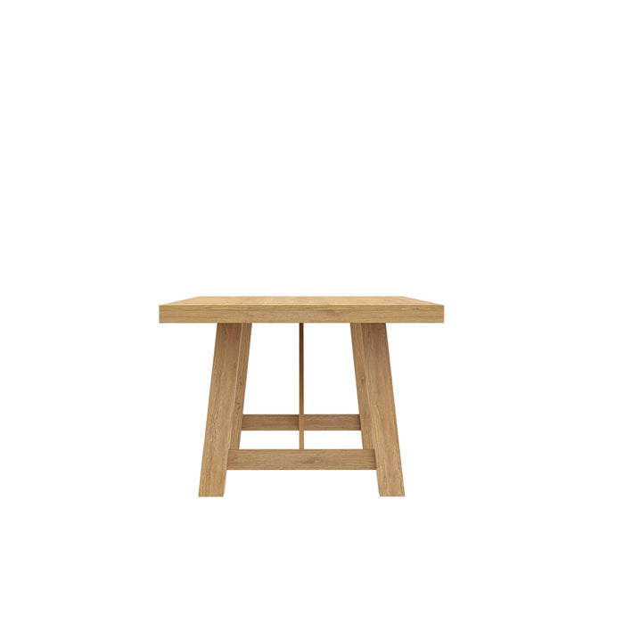 Alpine Furniture Cleo Eleanor Trestle Dining Table, Natural