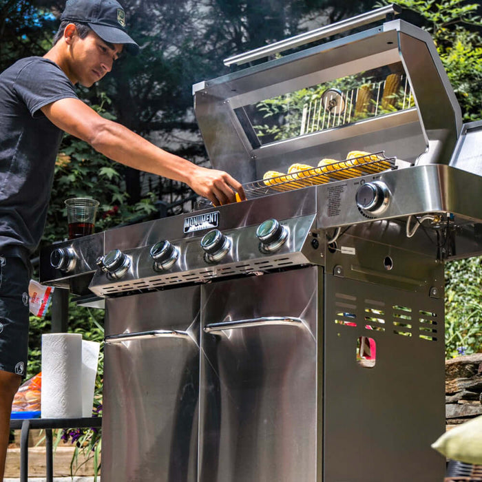 Monument Grills 35633 | Stainless Infrared Propane Gas Grill - Detail View 2