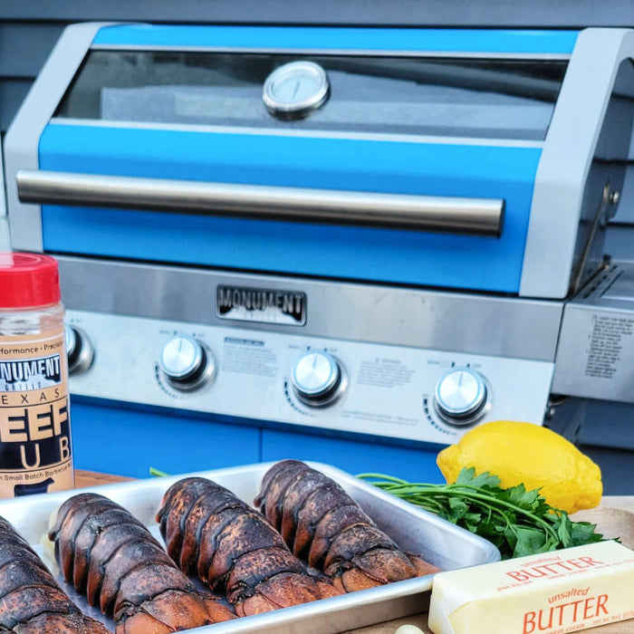 Monument Grills 35633B | Matte Blue Infrared Propane Gas Grill - Product Image 9