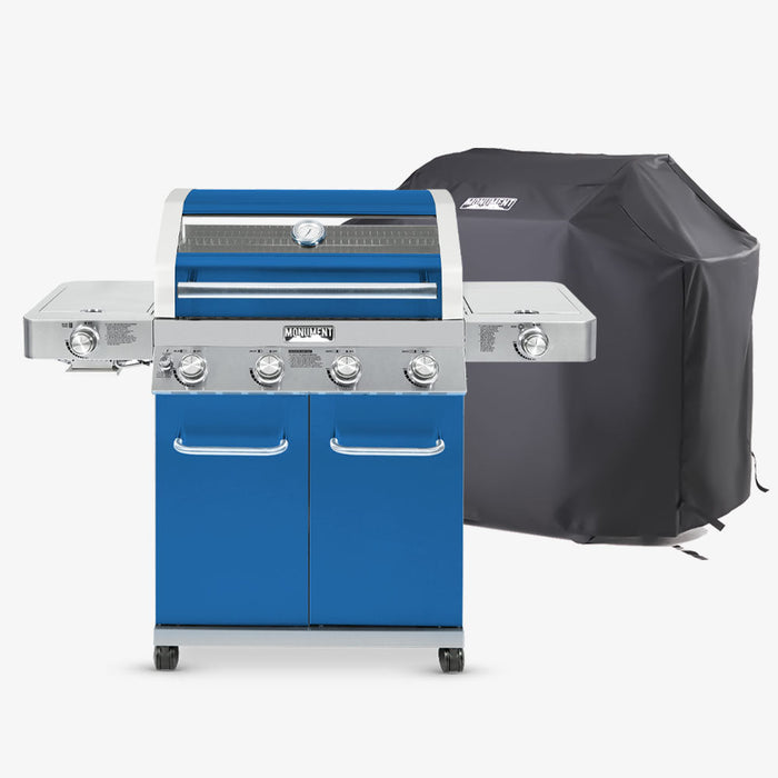Monument Grills 35633B | Matte Blue Infrared Propane Gas Grill - Product Image 14
