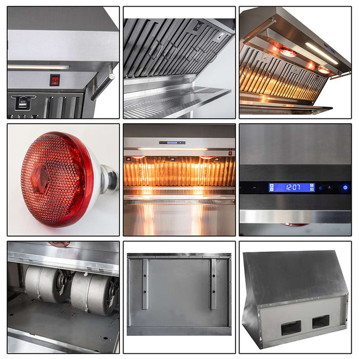 Forno Savona Wall Mounted Range Hood - view 6