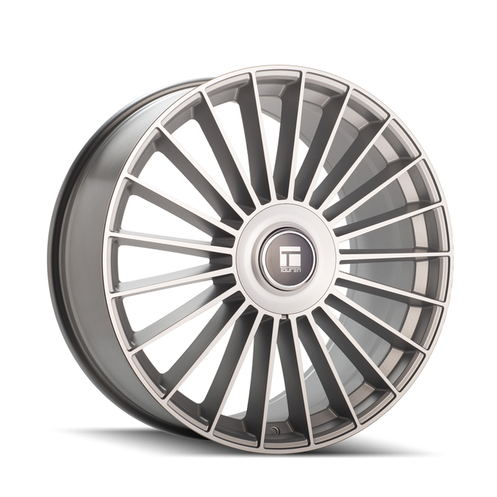 Touren TR10 Satin Silver Machined Wheel 1