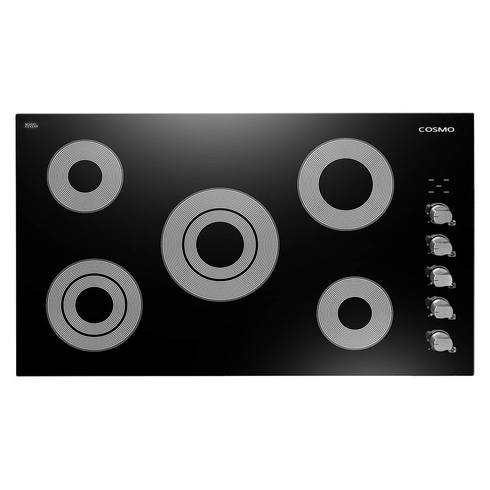 Cosmo 36-Inch Electric Ceramic Glass Cooktop with 5 Burners (COS-365ECC) Cosmo