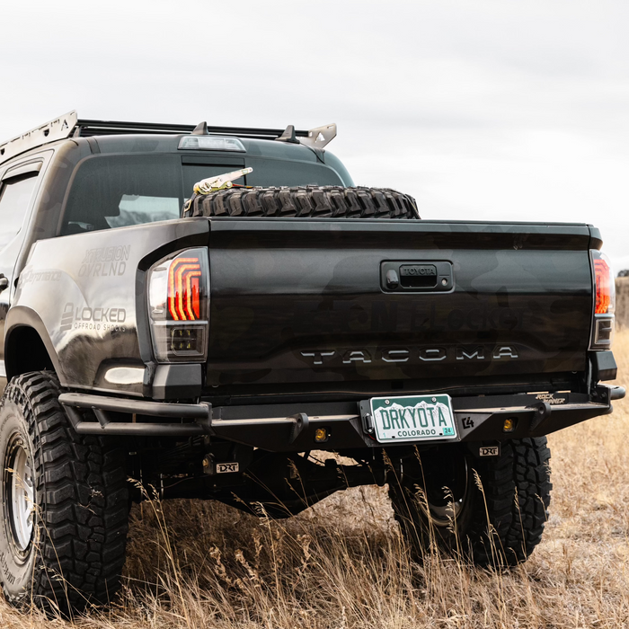 C4 Fabrication 2016-2023 Toyota Tacoma Rock Runner High Clearance Rear Bumper – image 12 of 13