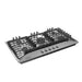 Empava EMPV-36GC65-GX gas cooktop, front angled view with the five control knobs