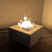 Starfire Designs Gravity 36" Square Concrete Gas Fire Pit - Rustic Natural Grey - IN STOCK Starfire Designs