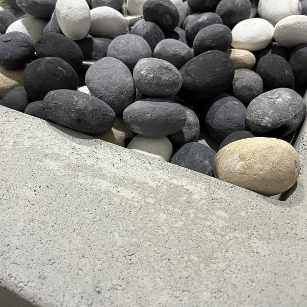 Starfire Designs Gravity 36" Square Concrete Gas Fire Pit - Rustic Natural Grey - IN STOCK Starfire Designs