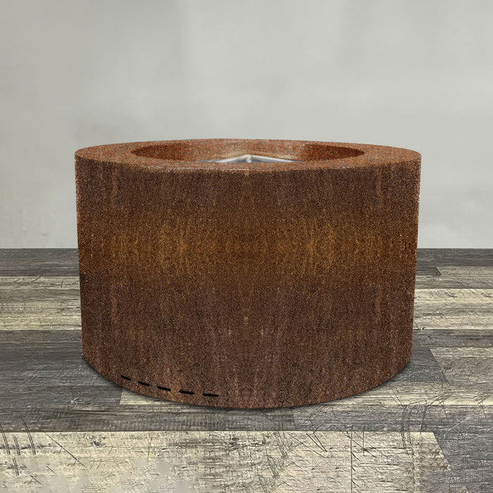 Starfire Designs Metal Gravity 36" Round Corten Steel Gas Fire Pit Starfire Designs