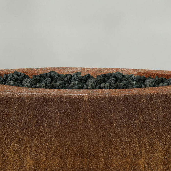 Starfire Designs Metal Gravity 36" Round Corten Steel Gas Fire Pit Starfire Designs