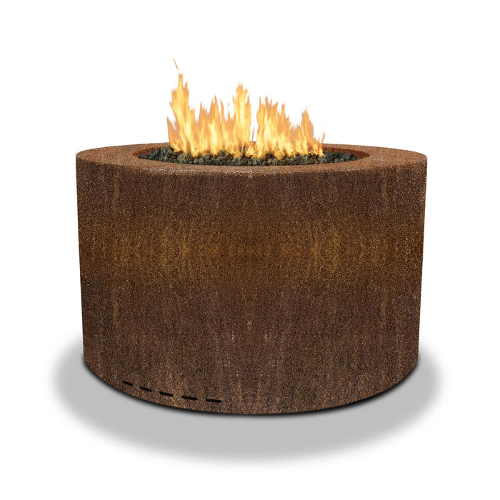 Starfire Designs Metal Gravity 36" Round Corten Steel Gas Fire Pit Starfire Designs