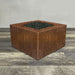 Starfire Designs Metal Gravity 36" Square Corten Steel Gas Fire Pit Starfire Designs