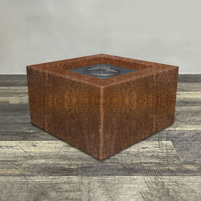 Starfire Designs Metal Gravity 36" Square Corten Steel Gas Fire Pit Starfire Designs