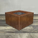 Starfire Designs Metal Gravity 36" Square Corten Steel Gas Fire Pit Starfire Designs