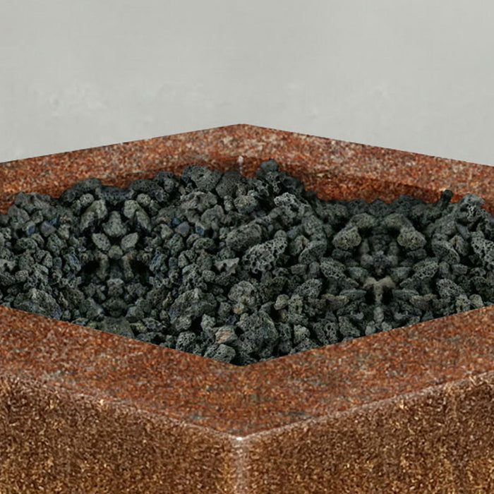 Starfire Designs Metal Gravity 36" Square Corten Steel Gas Fire Pit Starfire Designs