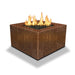 Starfire Designs Metal Gravity 36" Square Corten Steel Gas Fire Pit Starfire Designs