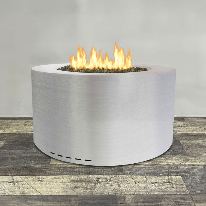 Starfire Designs Metal Gravity 36" Round Stainless Steel Gas Fire Pit Starfire Designs